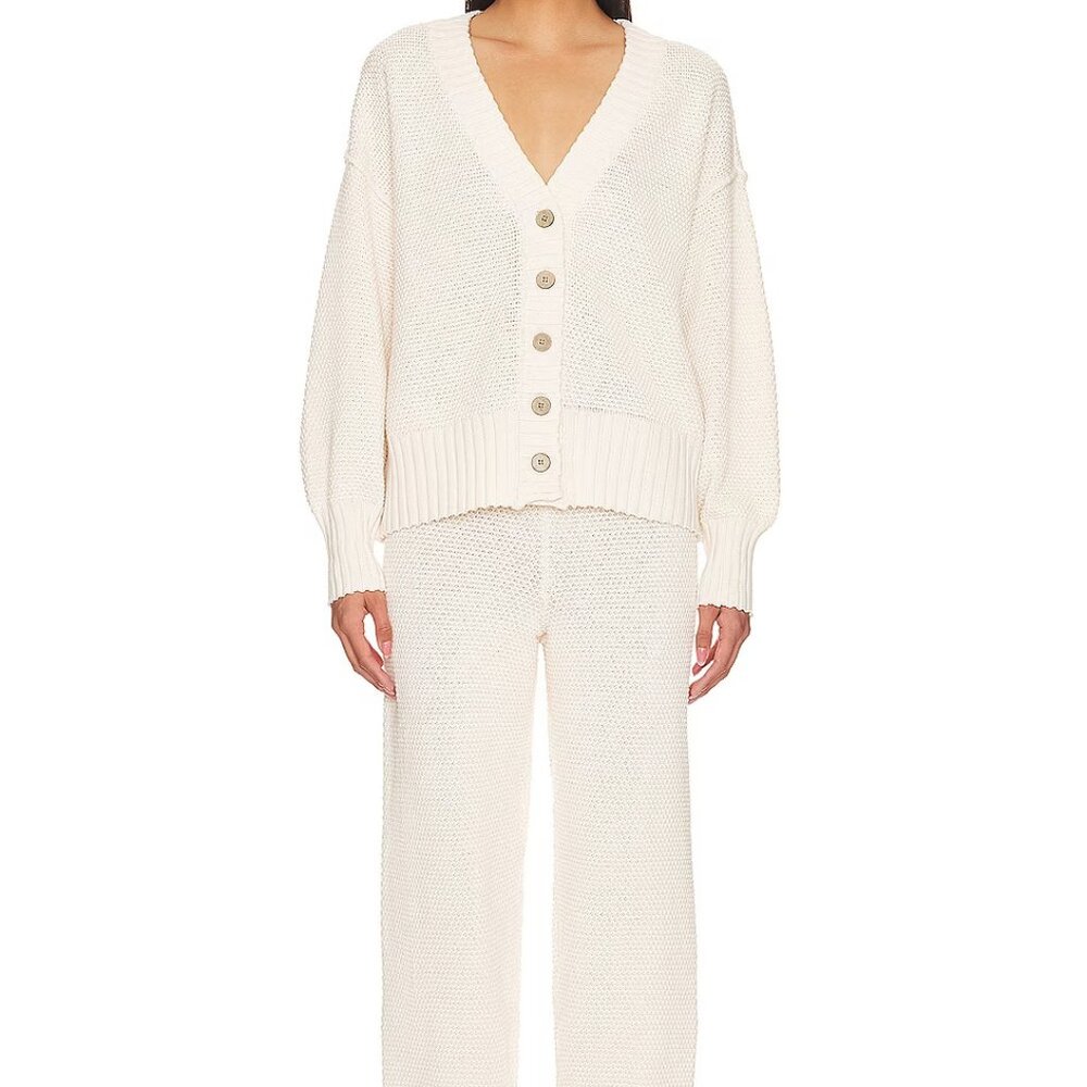 NWOT FREE PEOPLE Hailee Cardi Sweater Set – Powder Sand – Size X-Small